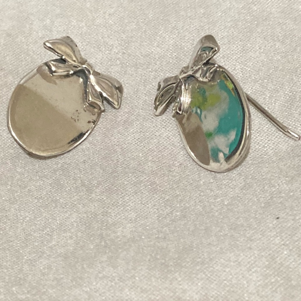 Silver earrings